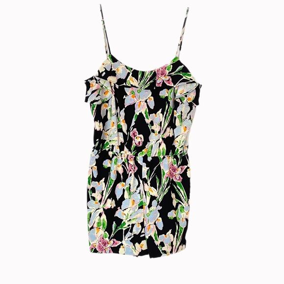Topshop Floral Romper Sz 6 - Picture 1 of 4